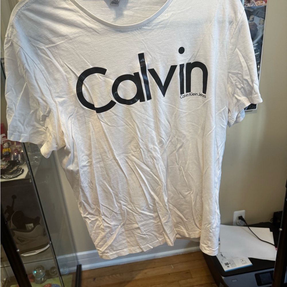 Calvin Klein White Logo T-Shirt